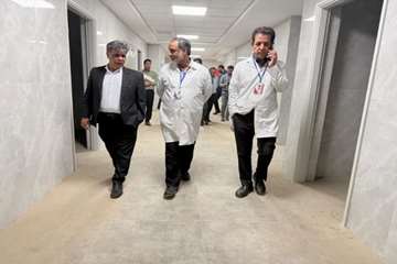 بازدید حوزه مدیریت مالی دانشگاه از پروژه های توسعه ای بیمارستان علی ابن ابیطالب (ع)